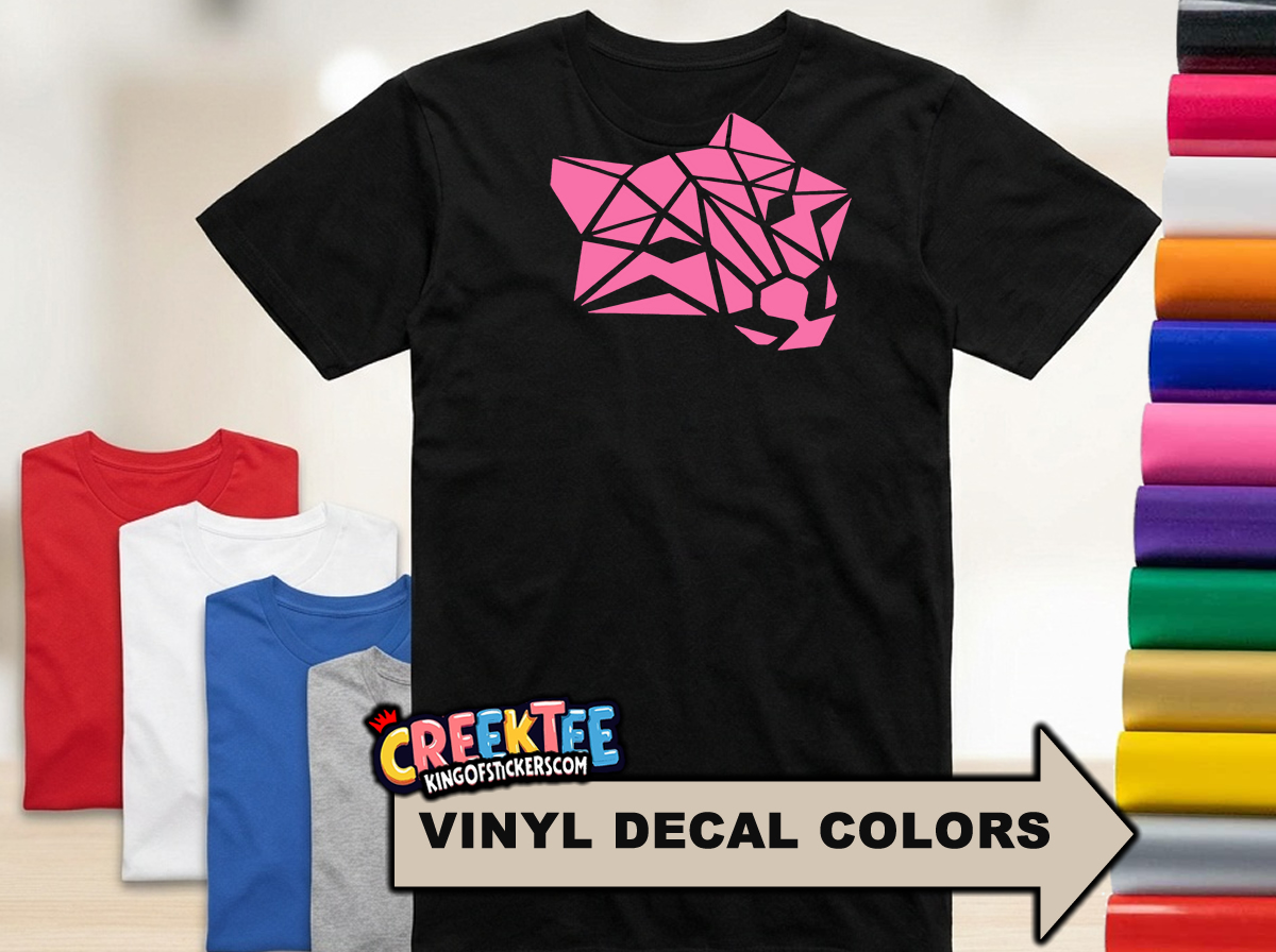 The Panther Fun HTV Vinyl Print Tee Various Colors and Sizes